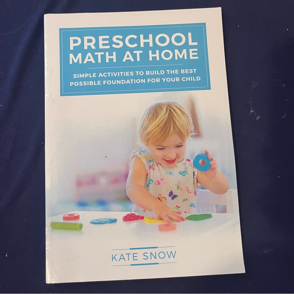 Preschool Math at Home Book by Kate Snow Well Trained Mind Press NEW